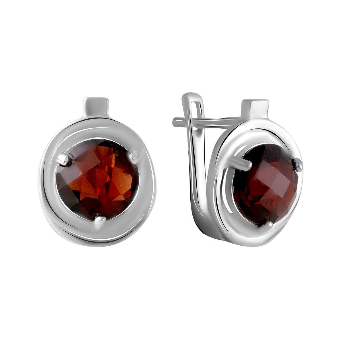 

Серебряные серьги SilverAlex с натуральным гранатом