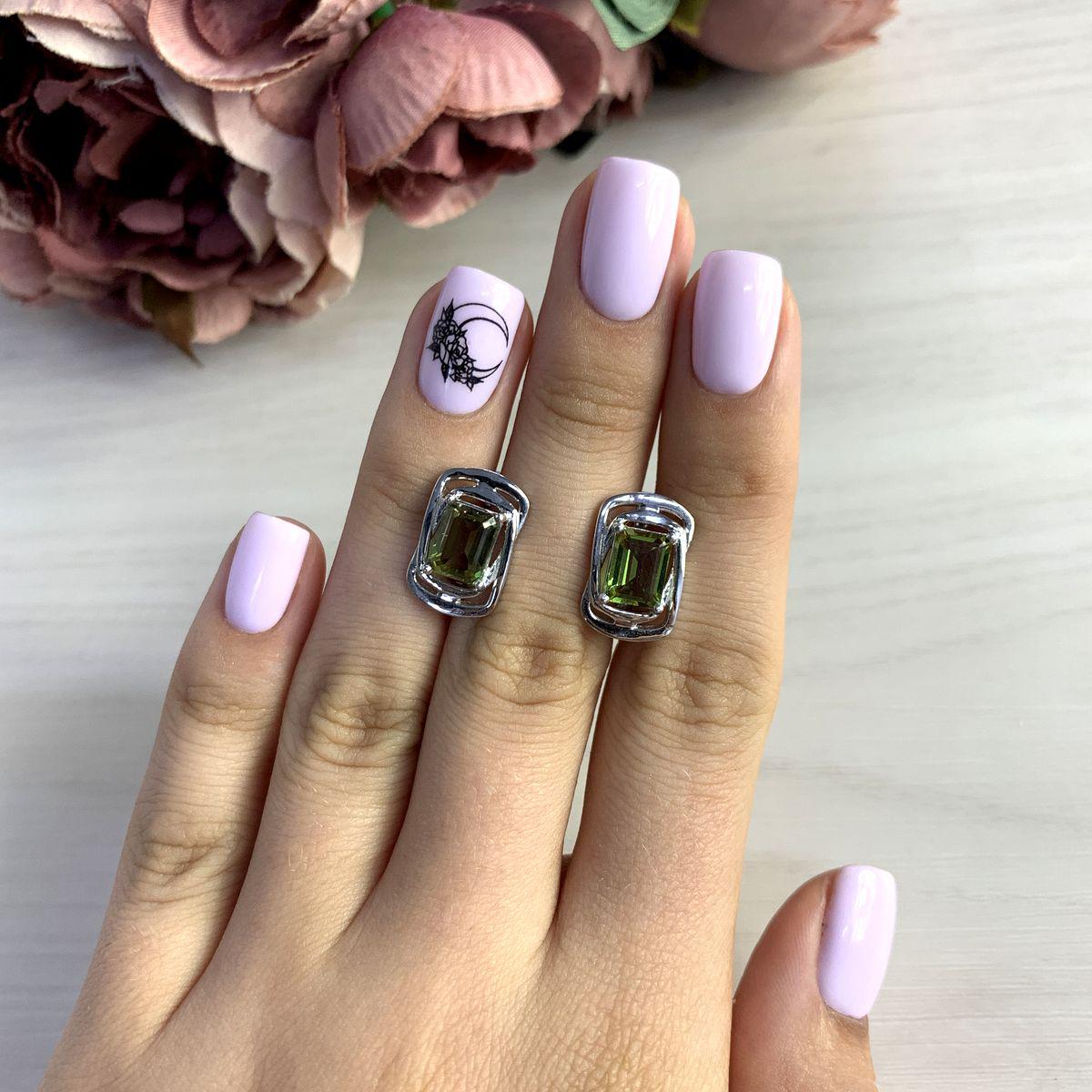 

Серебряные серьги SilverAlex с Султанит султанитом