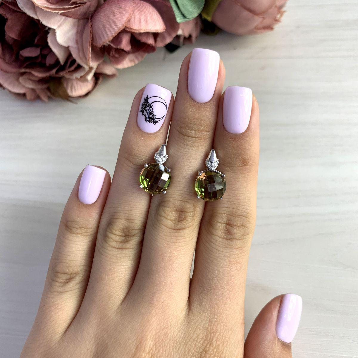

Серебряные серьги SilverAlex с Султанит султанитом