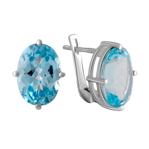 

Серебряные серьги SilverAlex с натуральным топазом