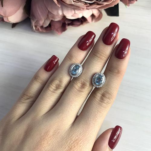

Серебряные серьги SilverAlex с натуральным топазом