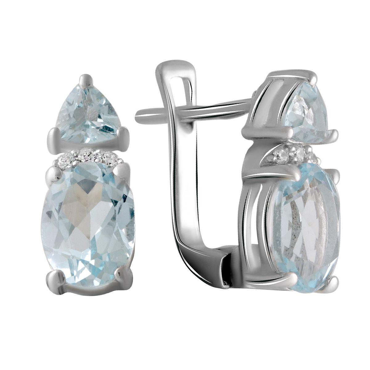 

Серебряные серьги SilverAlex с натуральным топазом