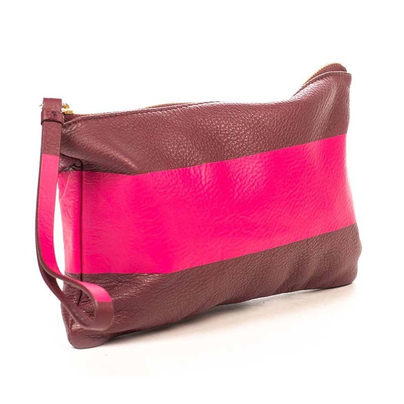 

Клатч кожаный Italian Bags Бордовый