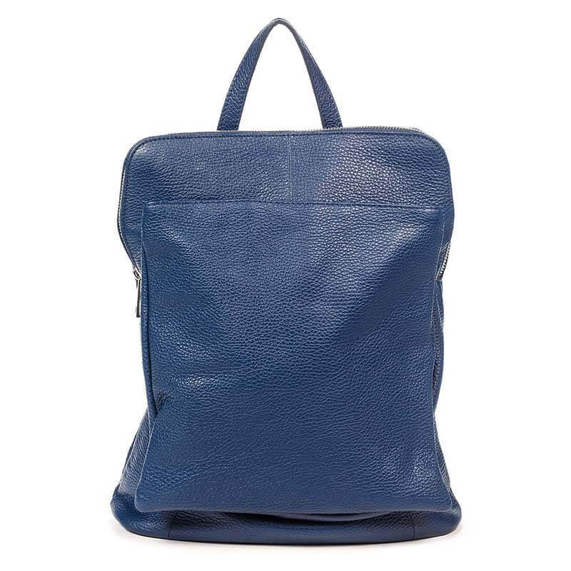 

Городской кожаный рюкзак Italian Bags Синий