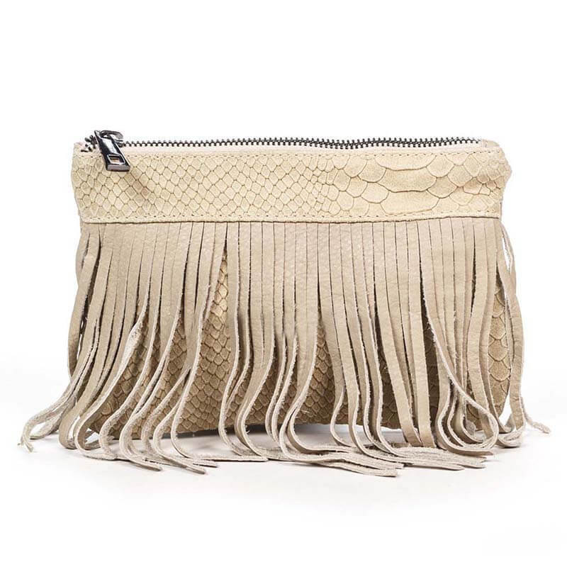 

Клатч кожаный Italian Bags Таупе