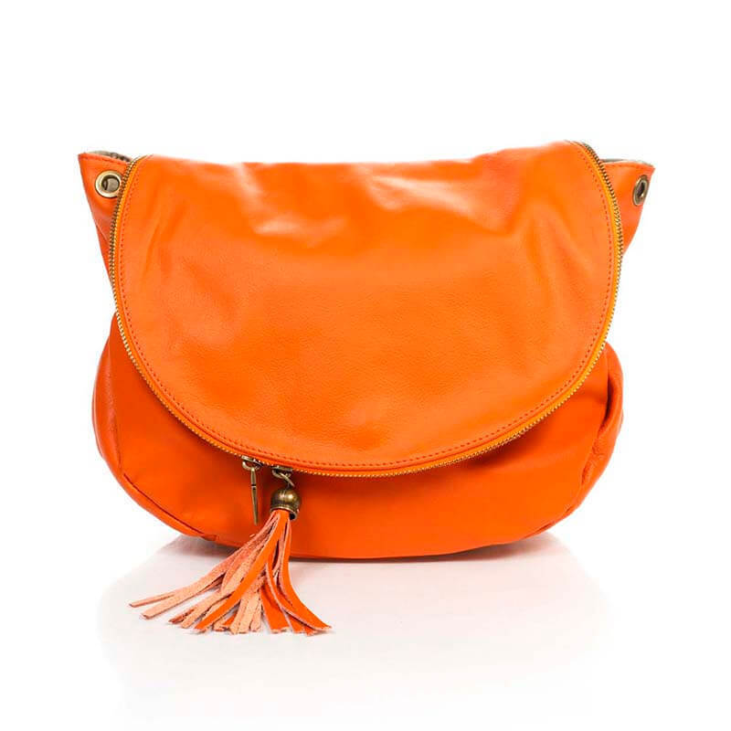 

Женская кожаная сумка-клатч Italian Bags Оранжевый