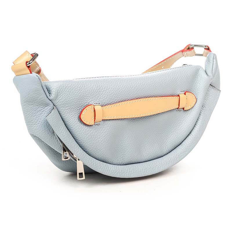 

Кожаный клатч Italian Bags Голубой