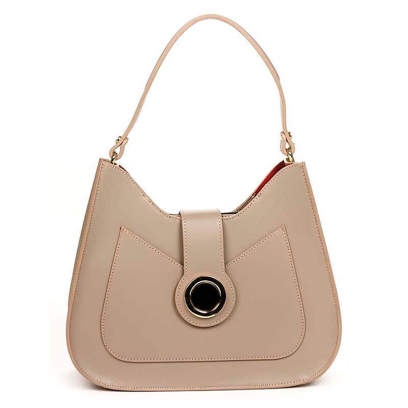 

Женская кожаная сумка Italian Bags Таупе
