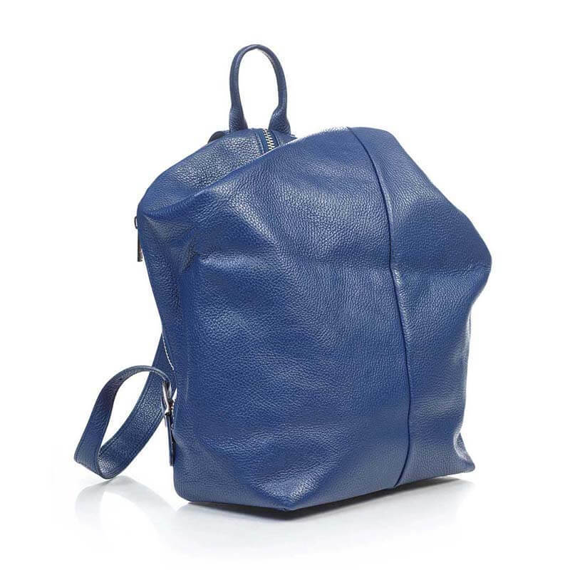 

Городской кожаный рюкзак Italian Bags Синий