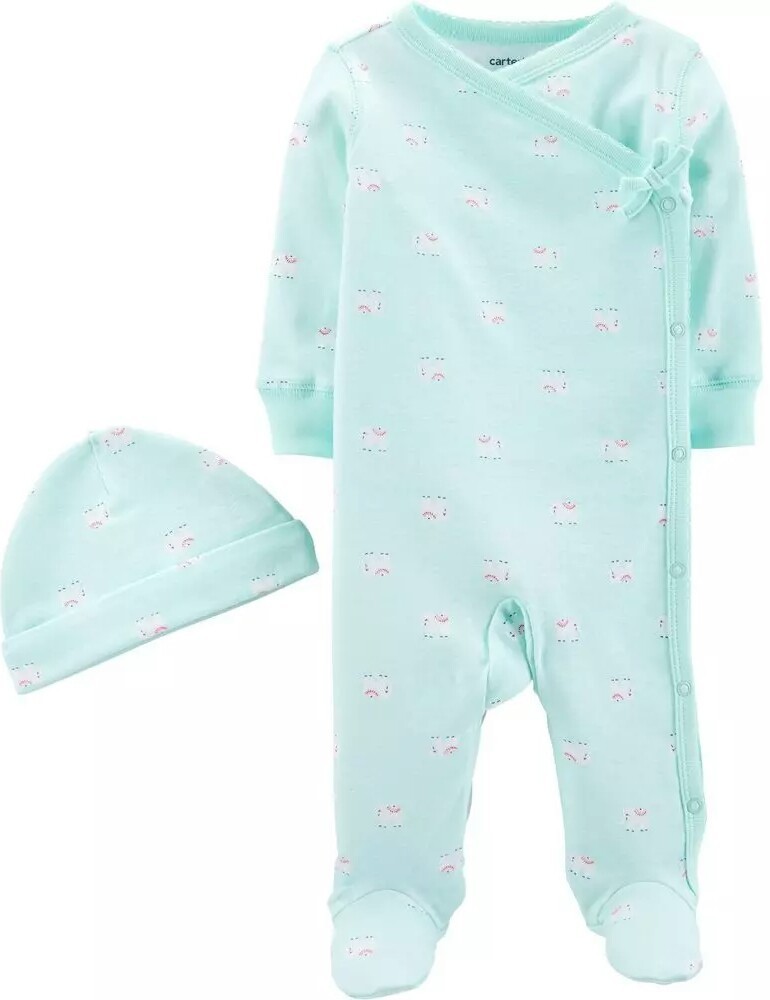 

Комплект Carter's шапочка и человечек 3М 55-61 см