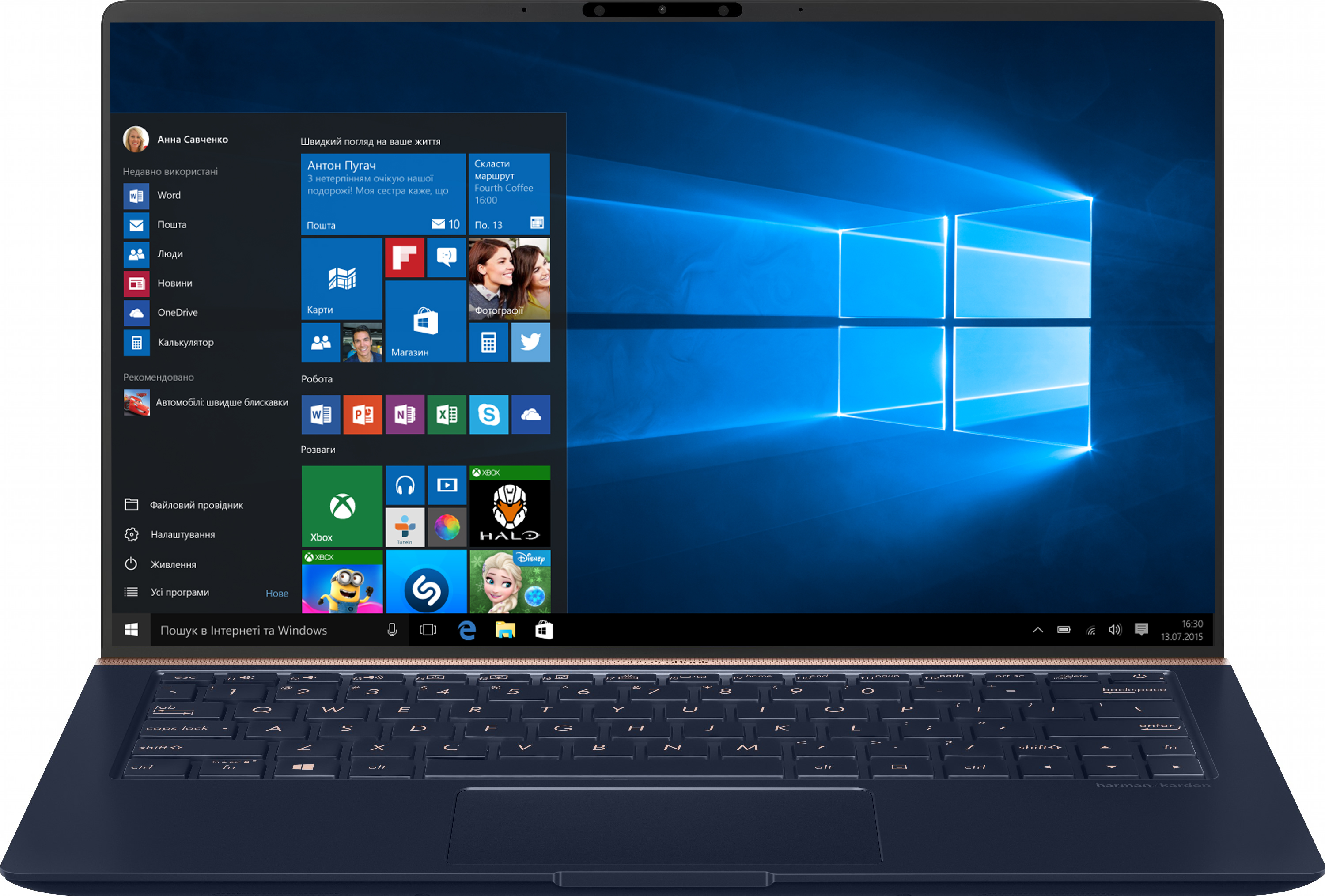 Ноутбук ASUS ZenBook 13 UX333FA-A3074T (90NB0JV1-M03460) Royal Blue ...
