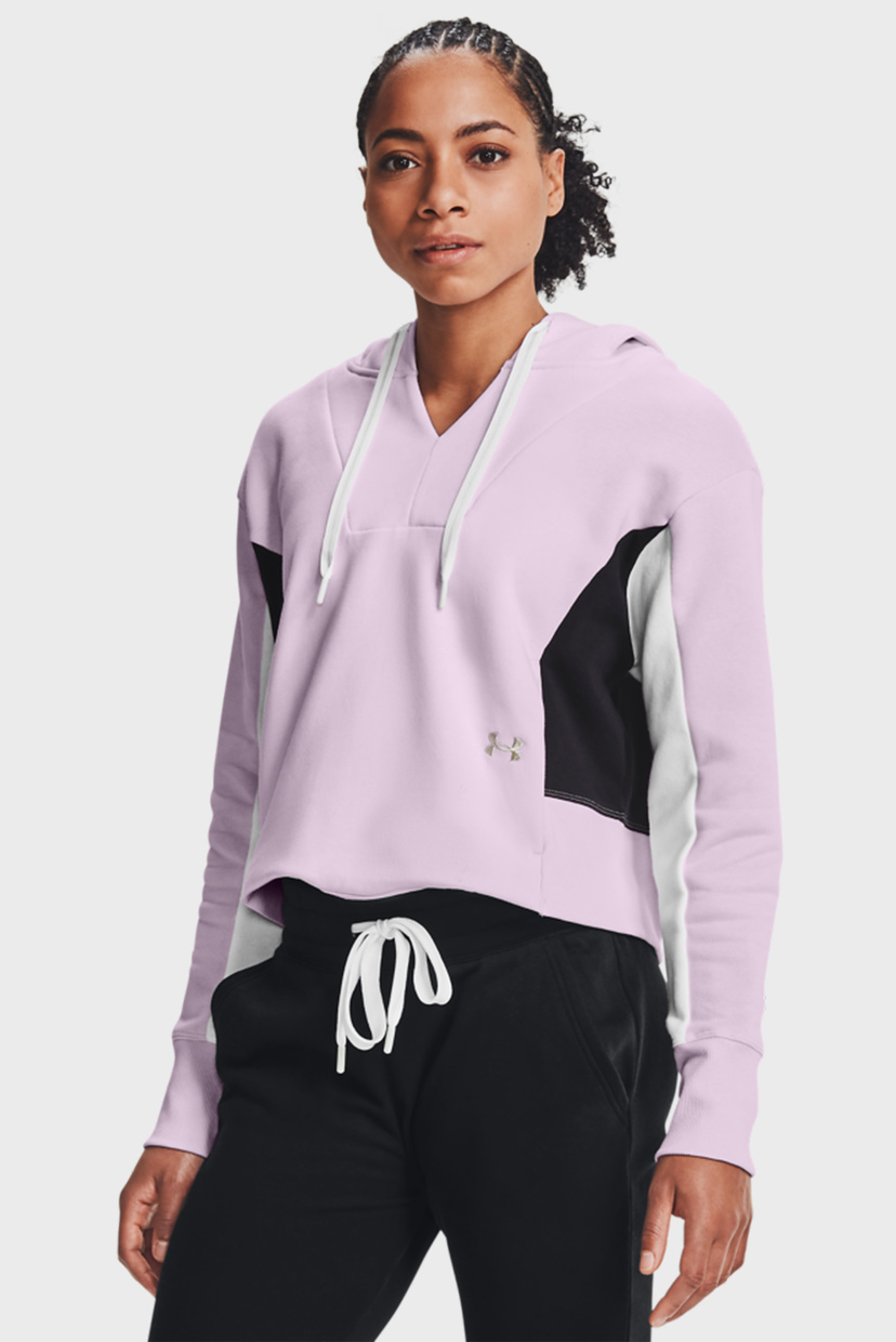 

Женское сиреневое худи Rival Fleece EMB Under Armour MD 1362421-570