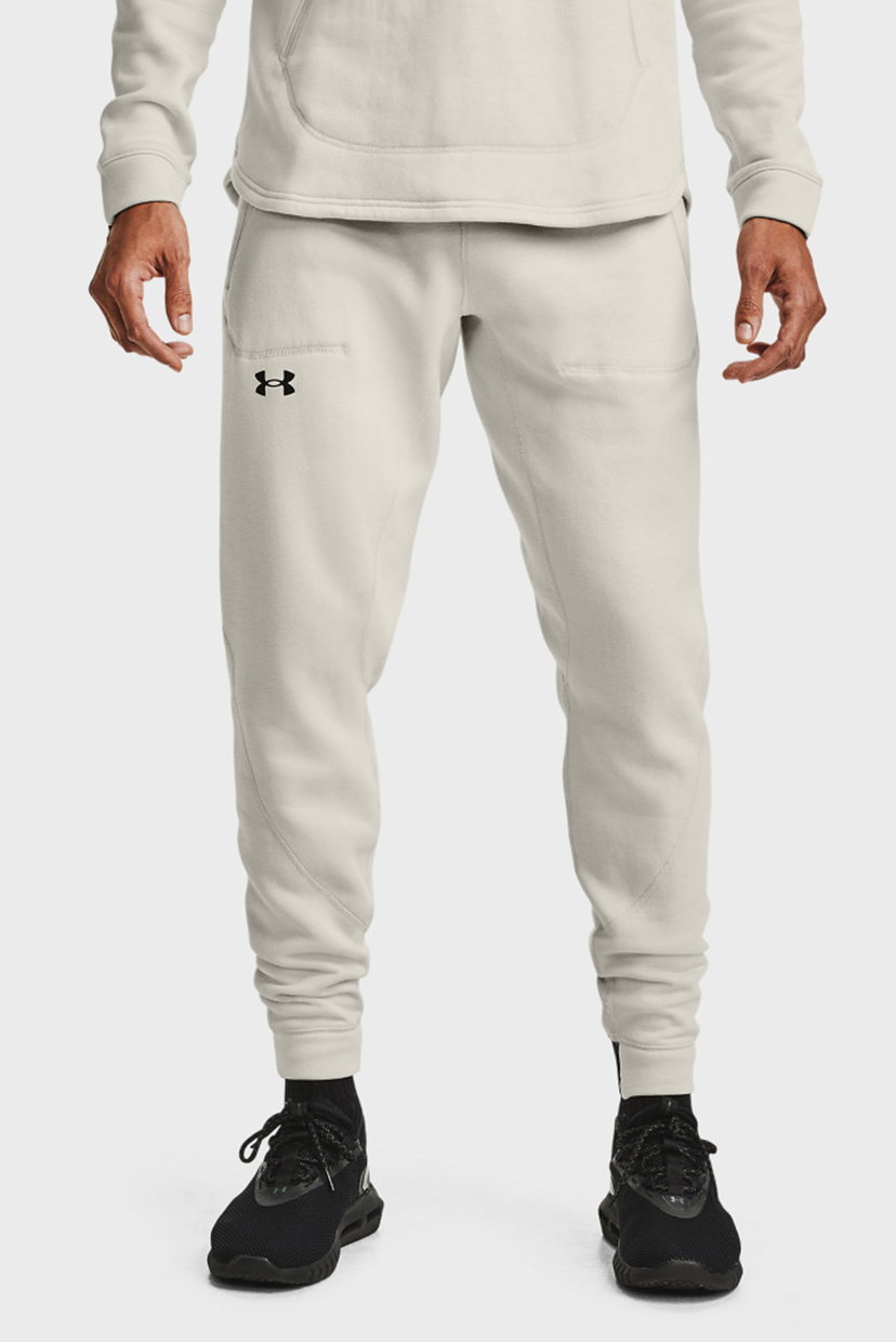 

Мужские белые спортивные брюки UA Charged Cotton FLC Jogger Under Armour XXL 1357081-110