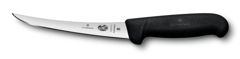 

Кухонный нож Victorinox Fibrox Boning Flex 15см узкое обвалочный с чёрной ручкой (56613.15)