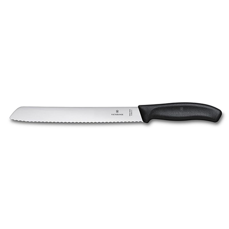 

Кухонный нож Victorinox SwissClassic Bread 21см волн. для хлеба с чёрной ручкой (68633.21)