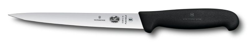 

Кухонный нож Victorinox Fibrox Filleting Superflex 18см узкое филейный с чёрной ручкой (53813.18)