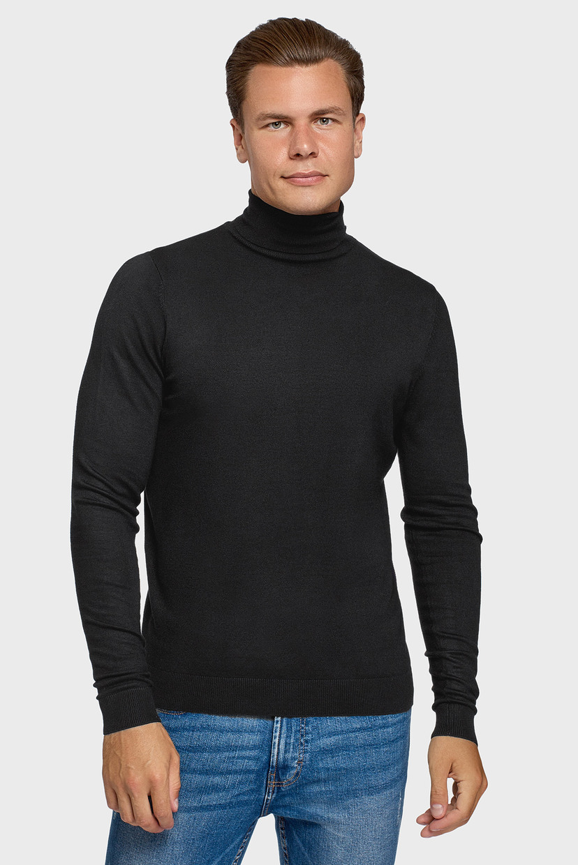 

Мужской черный гольф Oodji XXL 4B312003M-3/50037N/2900N