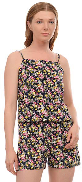 

Комбинезон BARWA garments 0211 M Желтые цветы на темно-синем