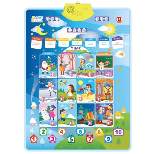 

Интерактивный аудио-постер Время и Времена года, Smart koala (12-71244)