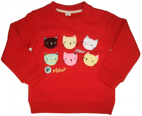 

Реглан утепленный для девочки Mew, Danaya, красный (128 р.) (12-62644)