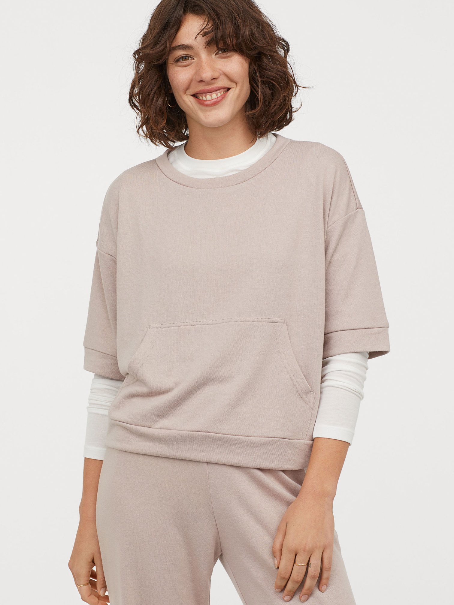 

Свитшот H&M 0717059-9 S Пудра