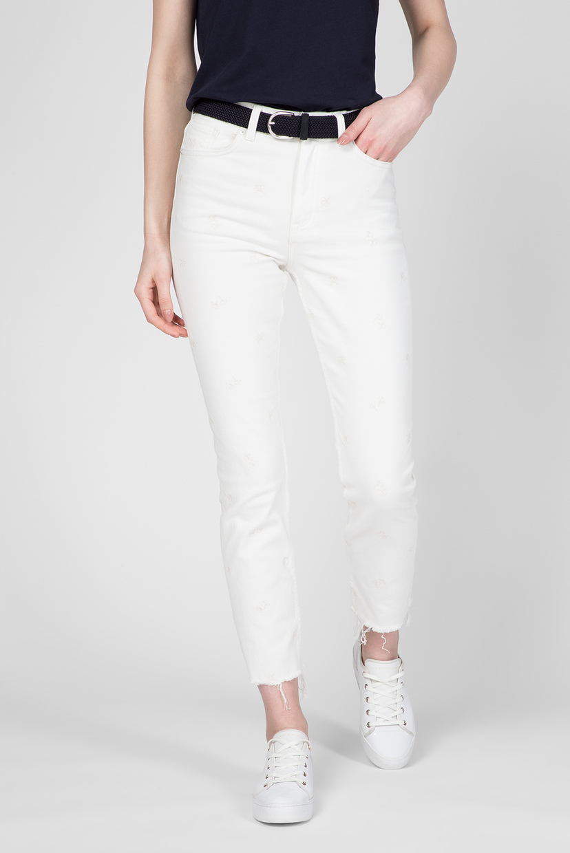 

Женские белые джинсы HW CROPPED EMBROIDERED Gant 28 4100092