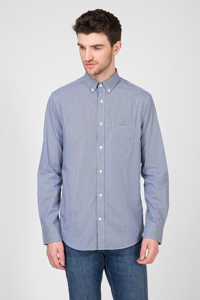

Мужская темно-синяя рубашка в клетку MICRO CHECK Gant XXL 3061700