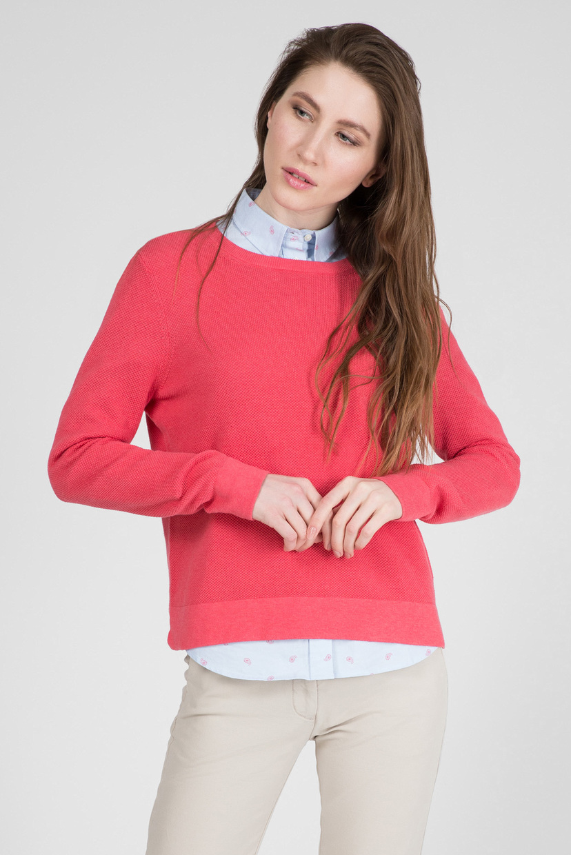 

Женский розовый джемпер COTTON PIQUE Gant M 4800504