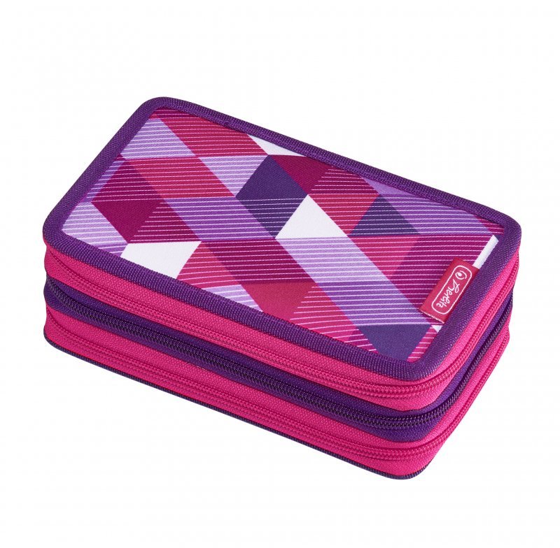 

Пенал Herlitz Triple Cubes Pink Кубики розовые (50021062) фиолетовый