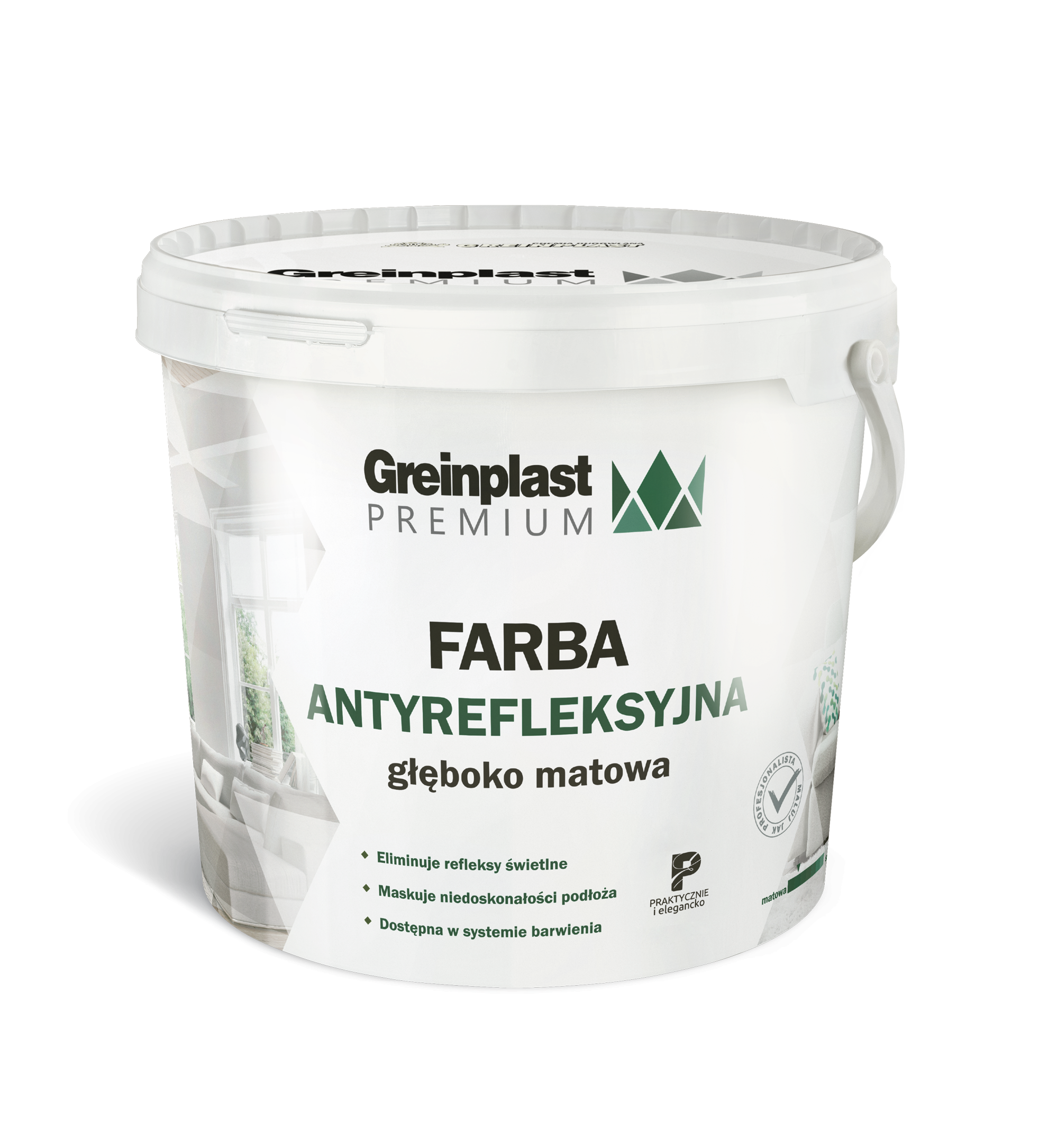 

Преміум фарба антирефлекційна біла Greinplast Premium 1 л