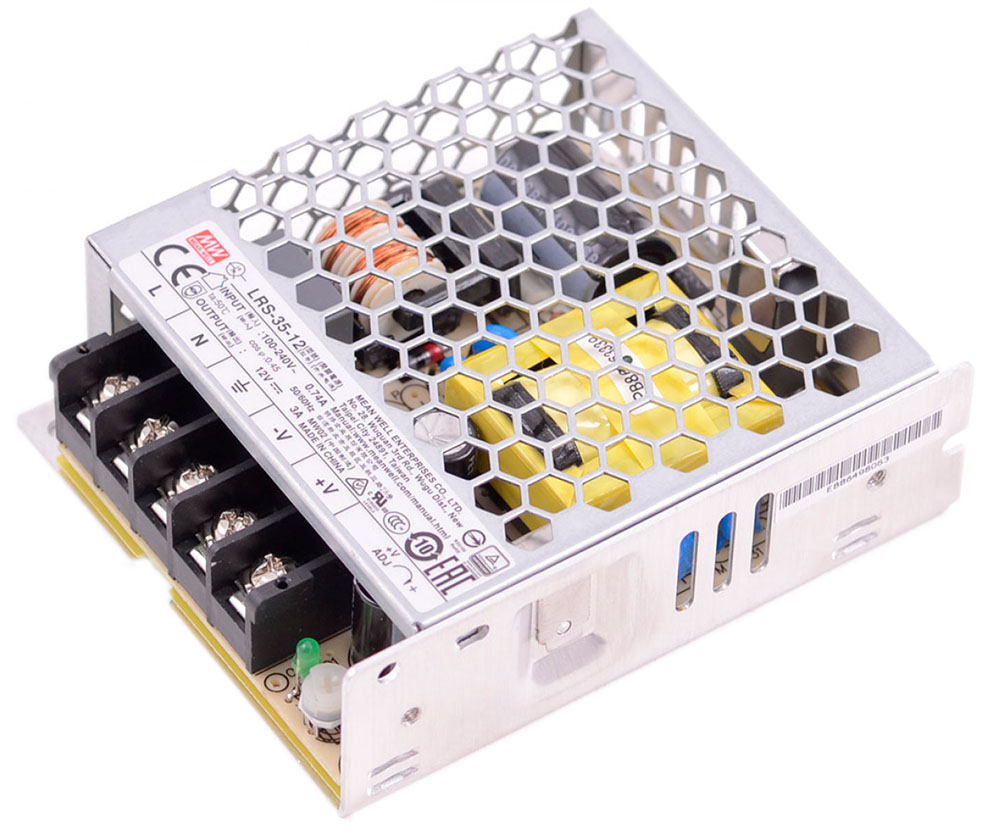 

Блок питания MeanWell 35Вт 12V (LRS-35-12) негерметичный