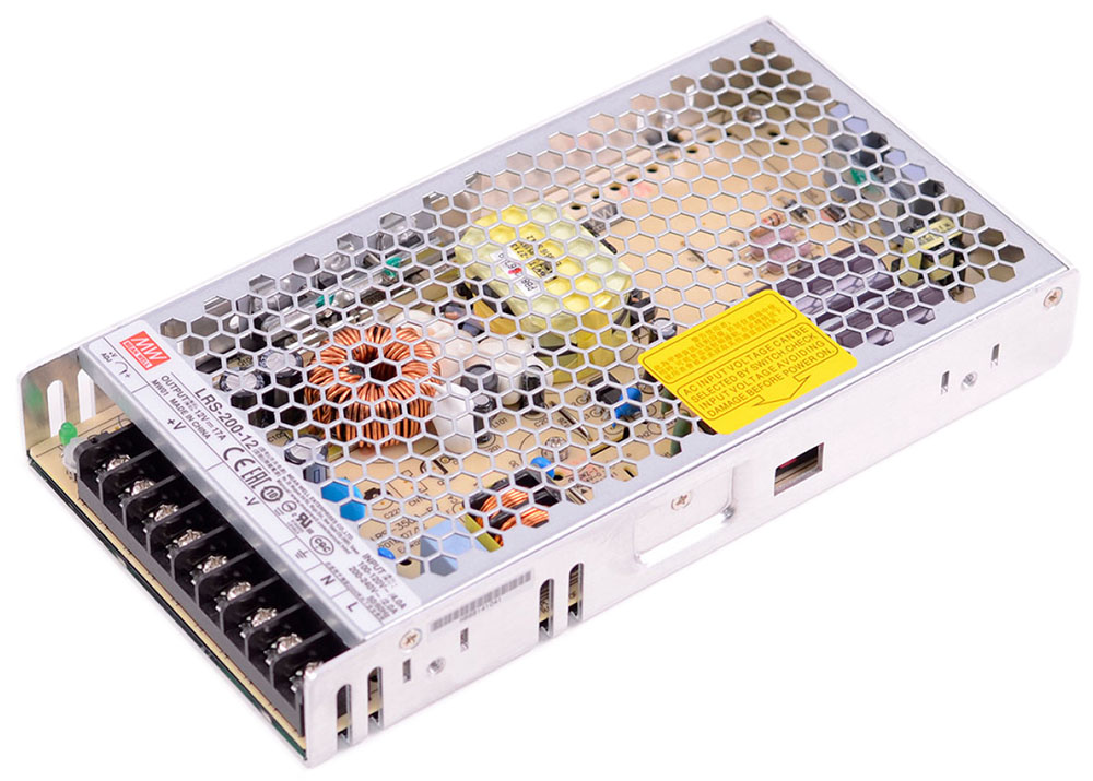 

Блок питания MeanWell 200Вт 12V (LRS-200-12) негерметичный