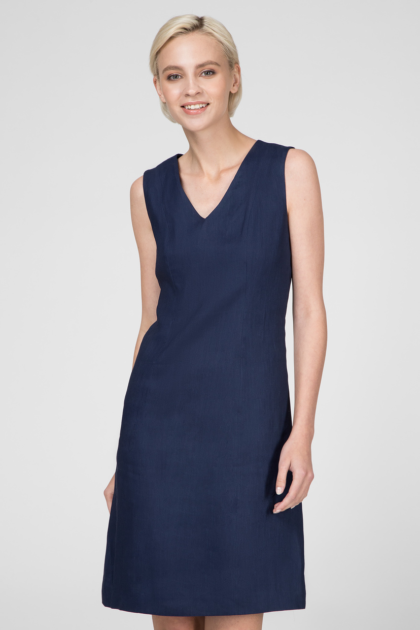 

Женское темно-синее платье STRETCH LINEN Gant  4501040, Женское темно-синее платье STRETCH LINEN Gant 38 4501040