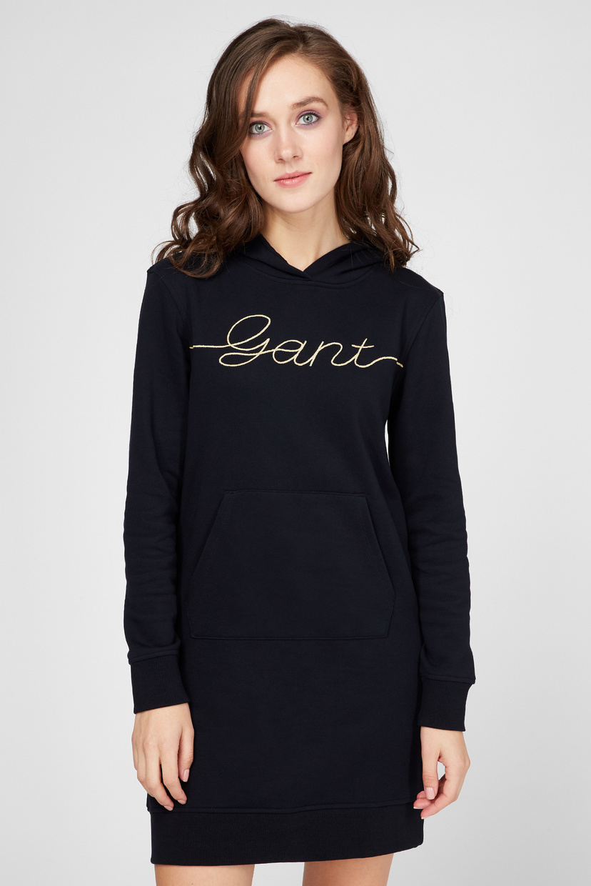 

Женское черное платье GANT SCRIPT HOODIE Gant 158/164 651119
