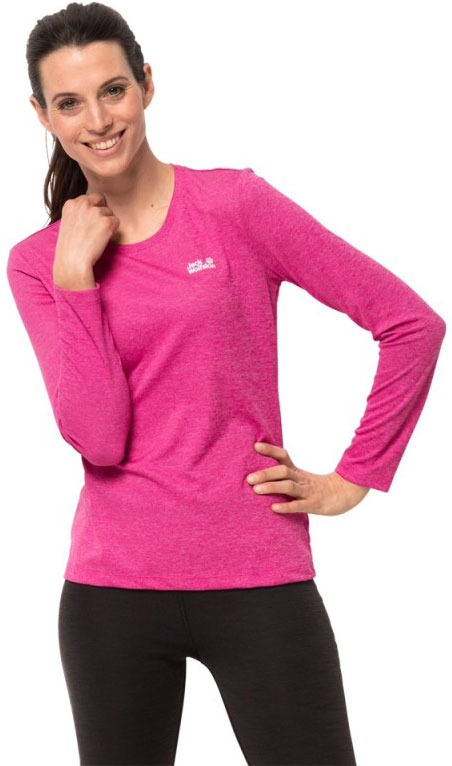 

Футболка с длинными рукавами Jack Wolfskin Sky Range Longsleeve W 1806721-2054 S Розовый