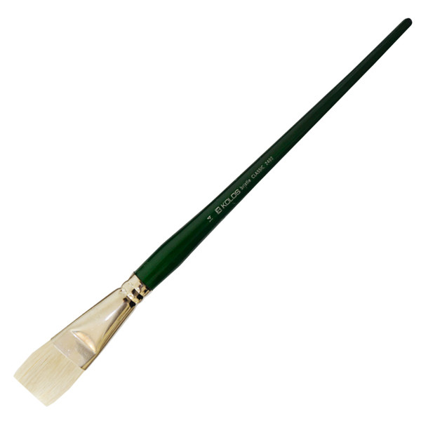 

Кисть щетина Kolos Classic 2402F плоская №14 длин. ручка (4823064902655)