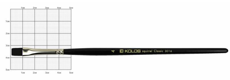 

Кисть белка Rosa Classic 3017 Kolos плоская №4 (4823064904963)