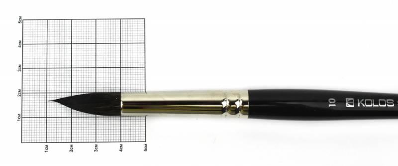 

Кисть белка Rosa Classic 3049R Kolos круглая №10 (4823064900156)