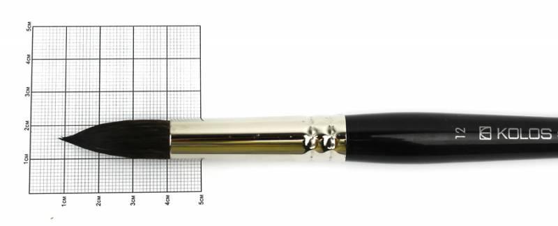 

Кисть белка Rosa Classic 3049R Kolos круглая №12 (4823064900170)