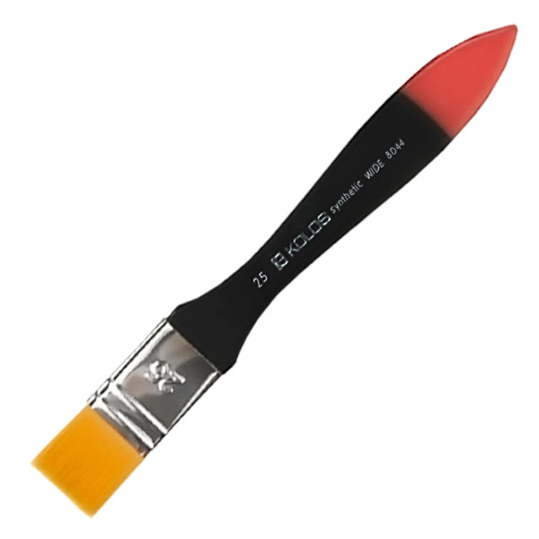 

Кисть синтетика Rosa Wide 8044 Kolos флейц №25 кор. ручка (4823064902303)