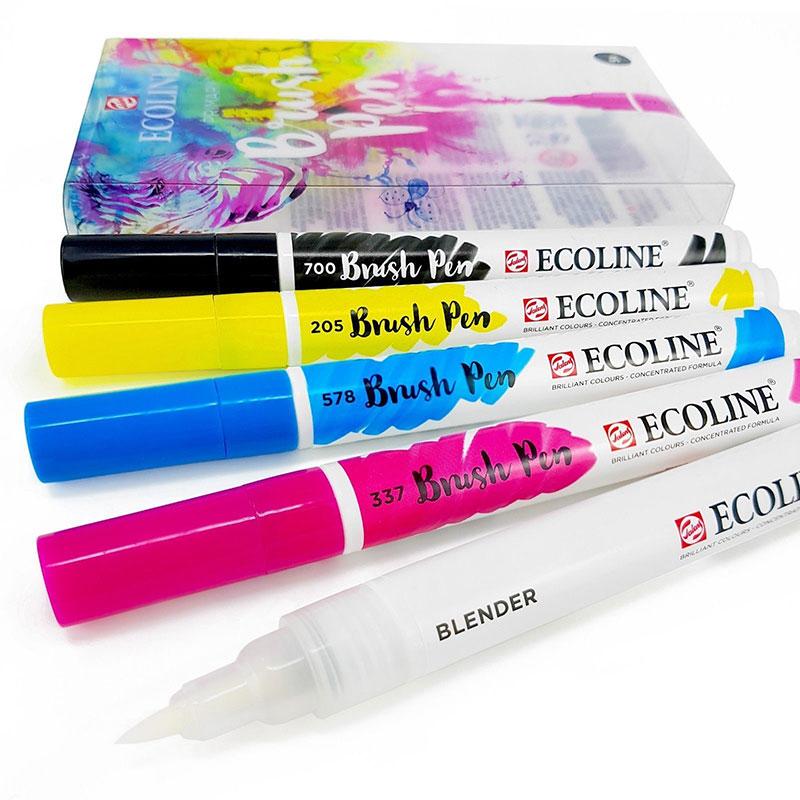 

Кисть-ручка Royal Talens Brushpen PRIMARY Ecoline набор 5 цв (8712079408268)