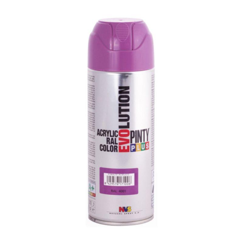 

Краска-аэрозоль акриловая PINTYPLUS Evolution Ral 4001 400 мл сиреневый (8429576171006)