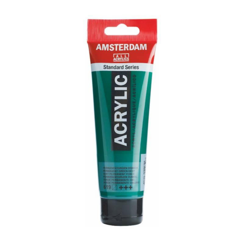 

Краска акриловая Royal Talens AMSTERDAM 120 мл (619) перм зеленый темный (8712079158507)
