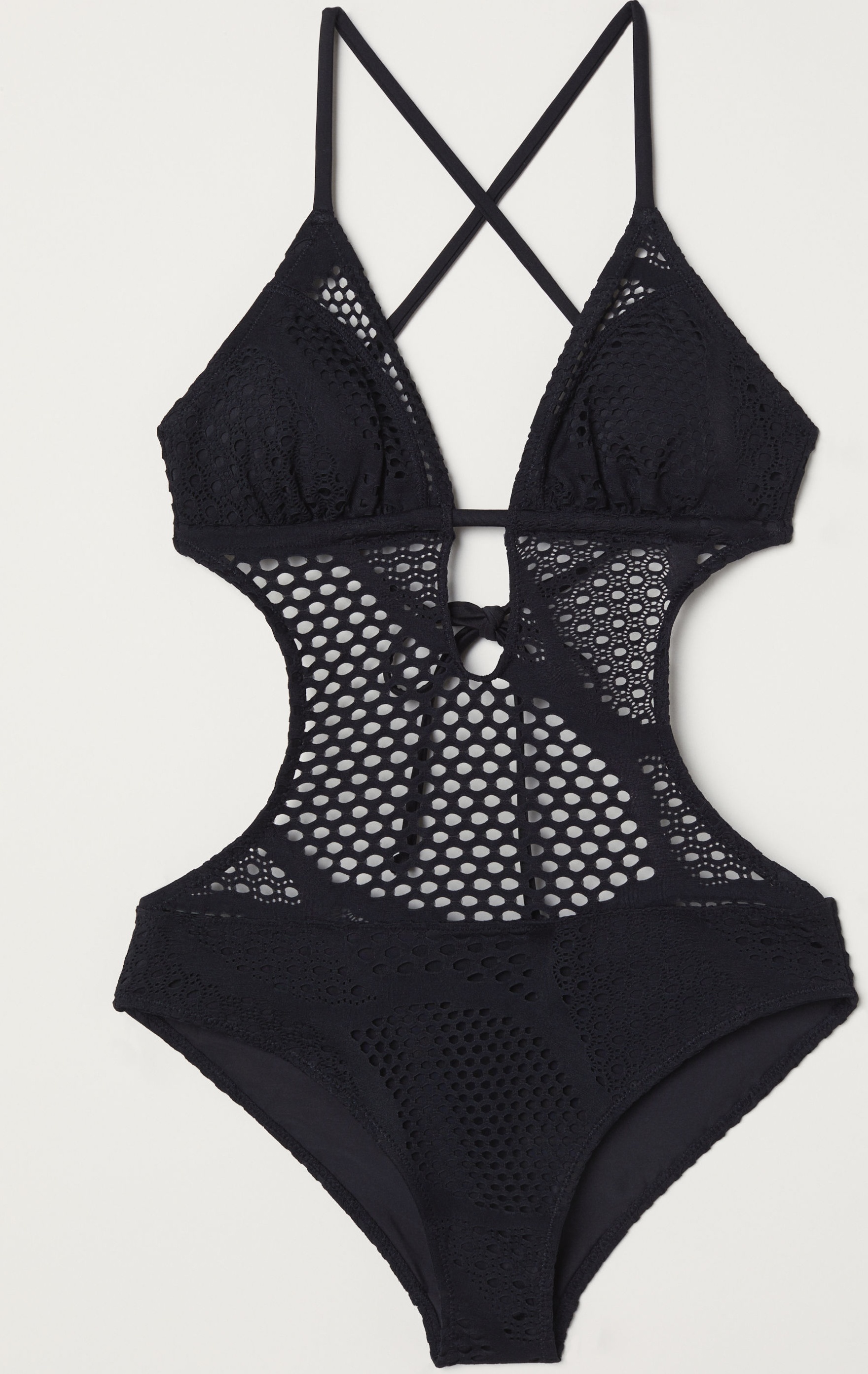 

Купальник слитный женский H&M 5966537 40 Черный