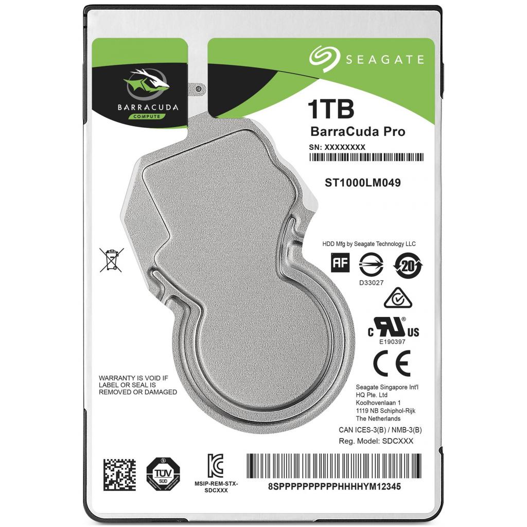 

Жесткий диск Seagate Barracuda Pro 1TB 7200rpm 128MB ST1000LM049 2.5" SATA III