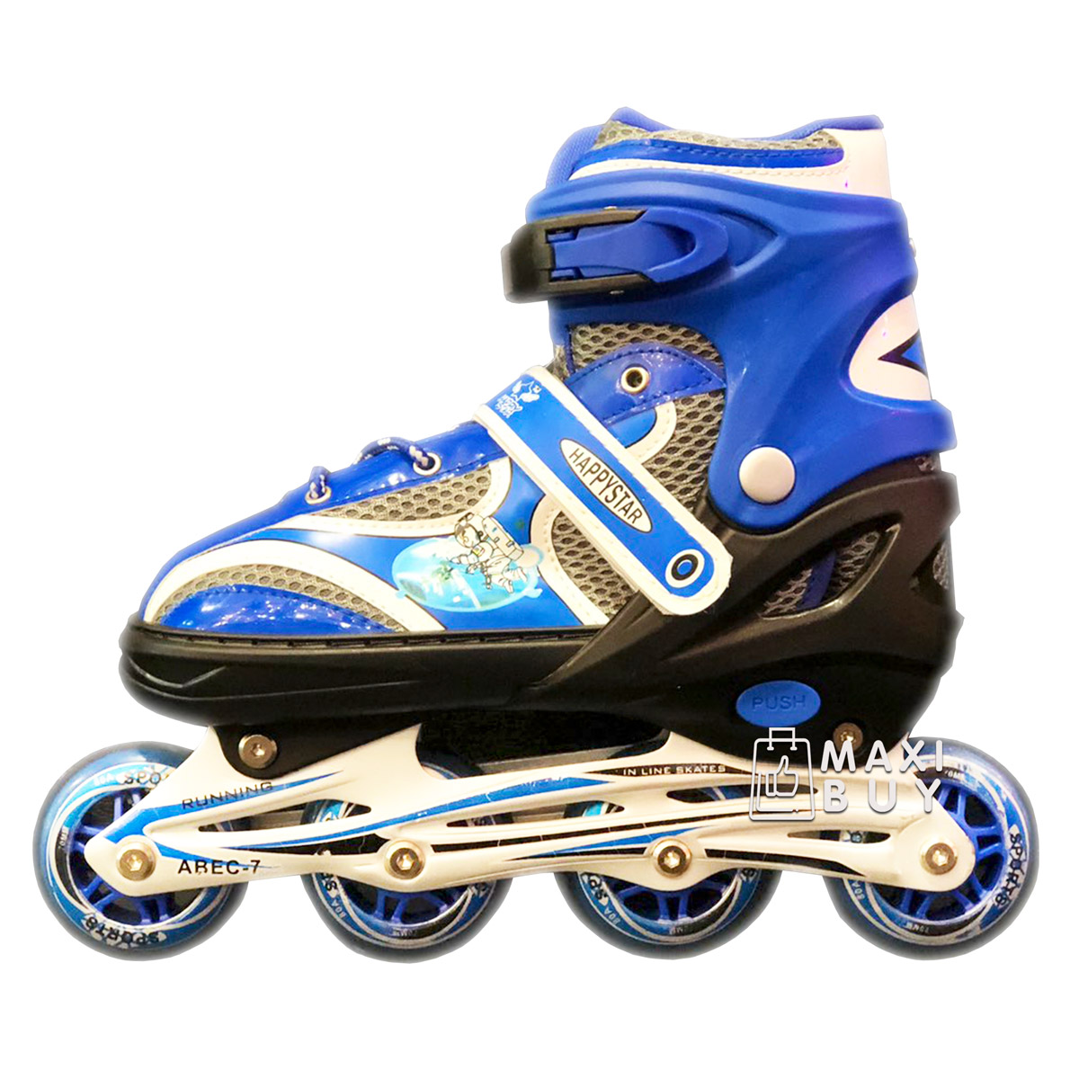 

Ролики раздвижные SkateX Happy Teenager 38-43 Синий