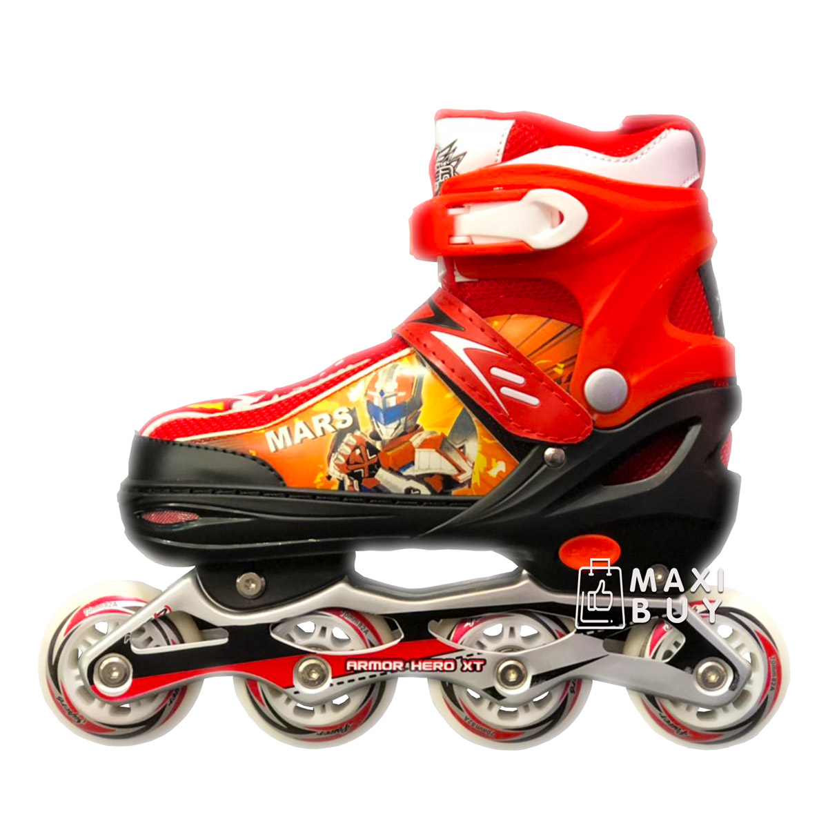 

Ролики раздвижные SkateX Armor 38-41 Красный