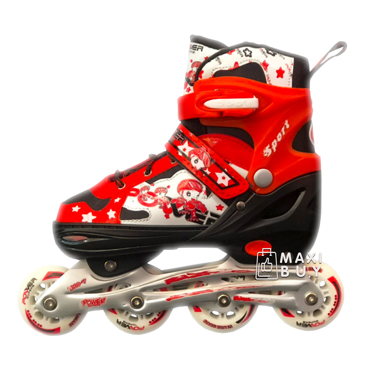 

Ролики раздвижные SkateX SuperB 37-40 Красный
