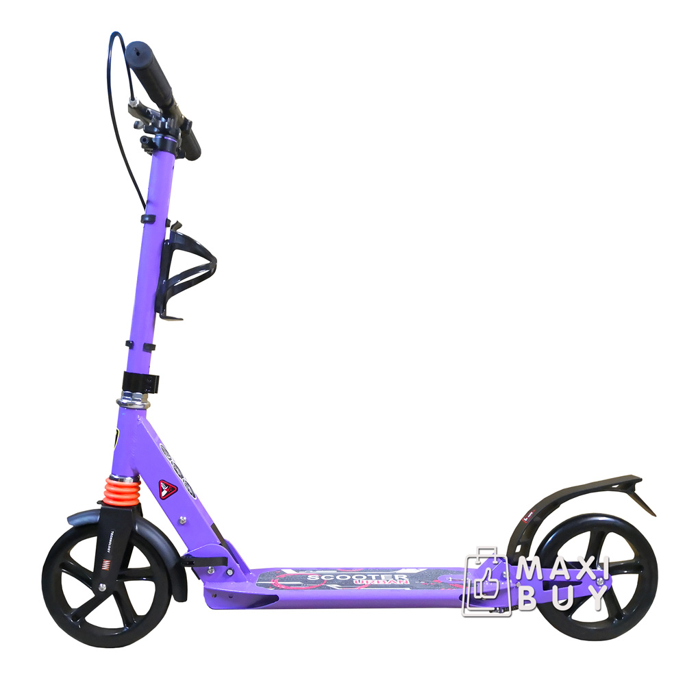 

Самокат двухколесный ScooteX Scooter SpeedMax 2020 USA v2 с ручным тормозом сиреневый