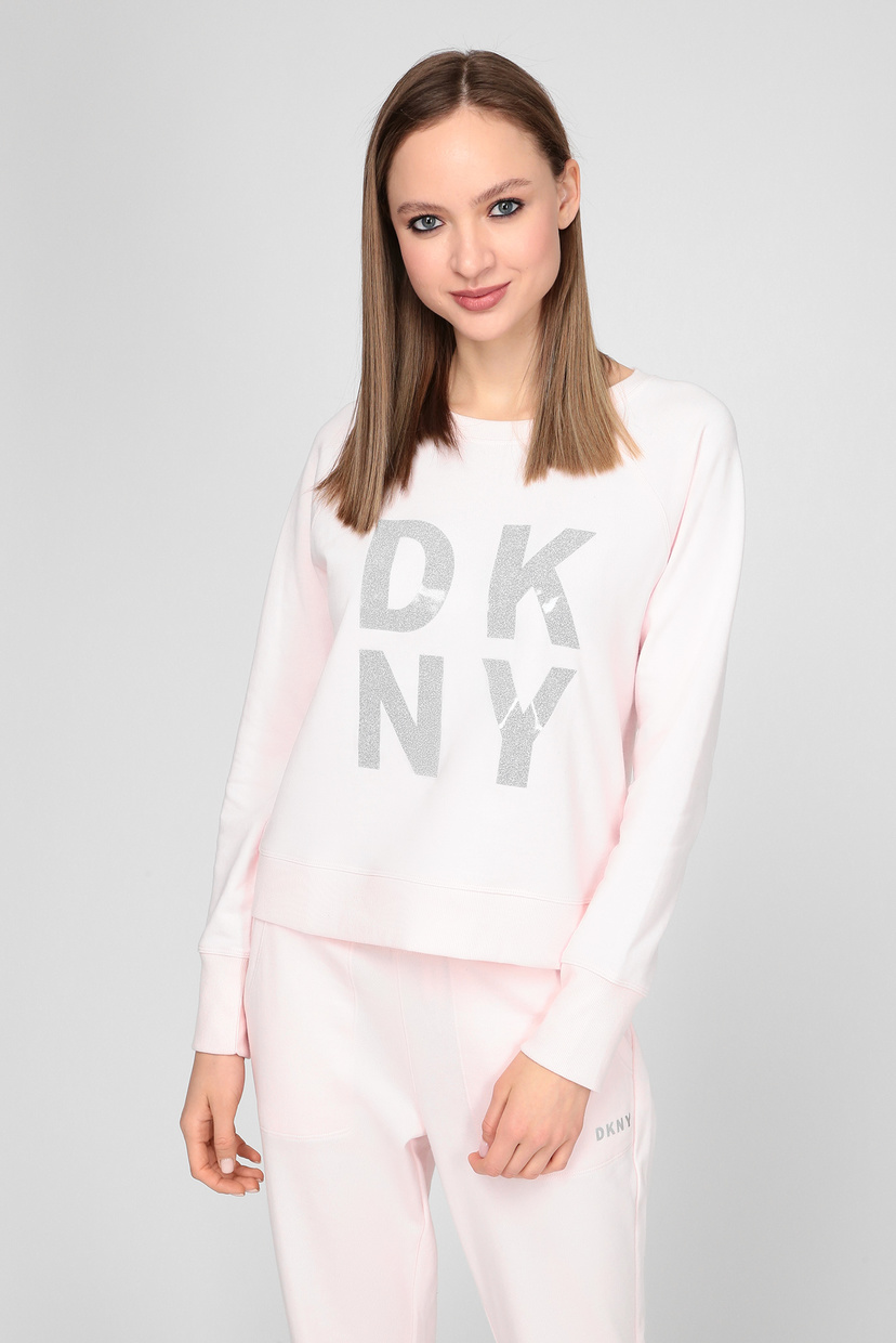 

Женский розовый свитшот TERRY FOIL STACKED L DKNY XS DP0T7990
